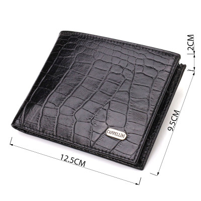 Портмоне Canpellini З натуральної шкіри Чорне (21867) Вінниця - фото 3