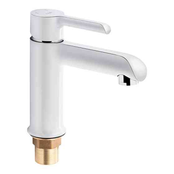 Змішувач для раковини Qtap Grand QTGRAWCR001F (k35), одноважільний, низький, White Харків