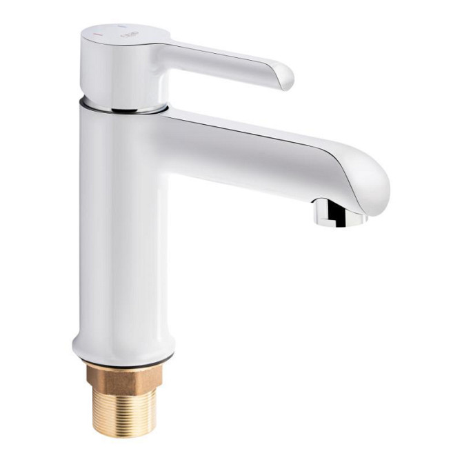 Змішувач для раковини Qtap Grand QTGRAWCR001F (k35), одноважільний, низький, White Харків - фото 1