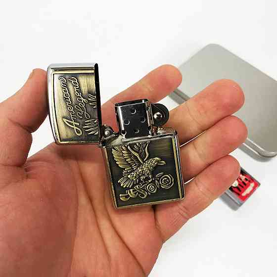 Оригинальная бензиновая зажигалка N9, Стильная зажигалка в подарок, Зажигалки бензиновые HA-27 Львов