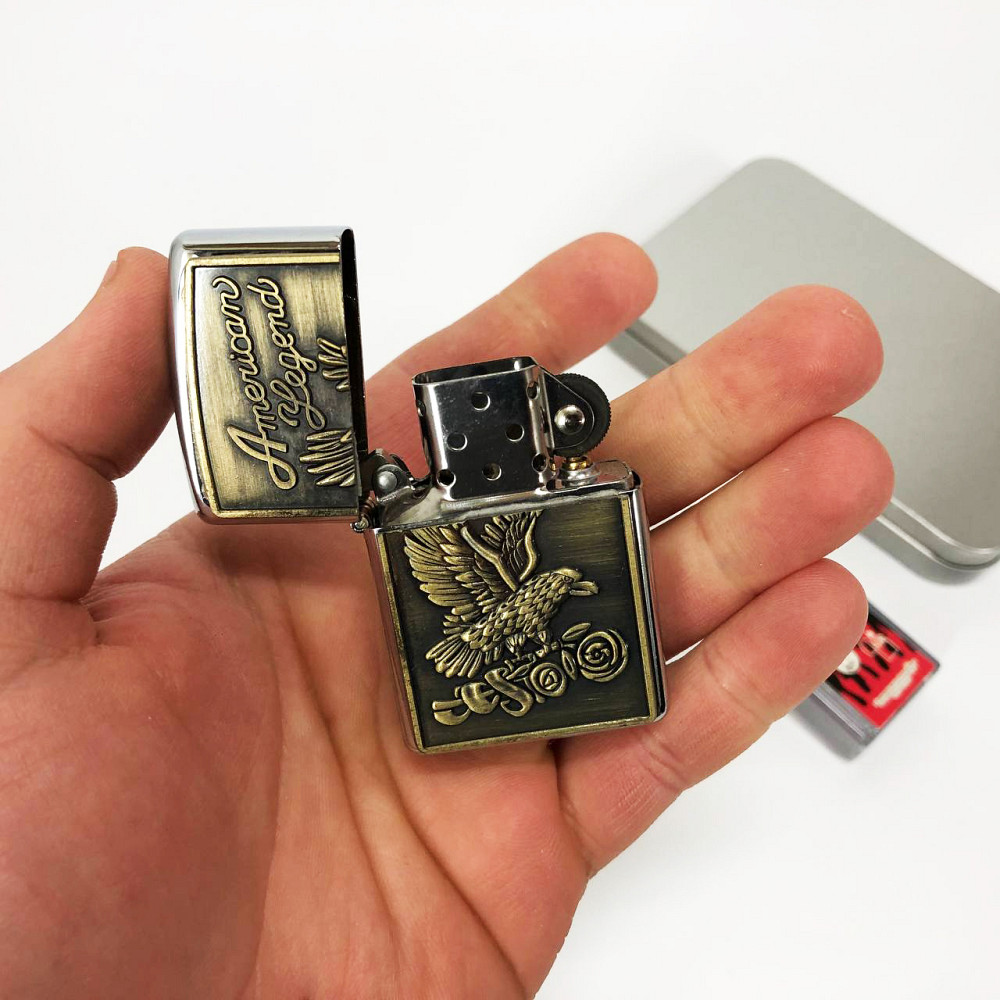 Оригинальная бензиновая зажигалка N9, Стильная зажигалка в подарок, Зажигалки бензиновые HA-27 Львов - изображение 5