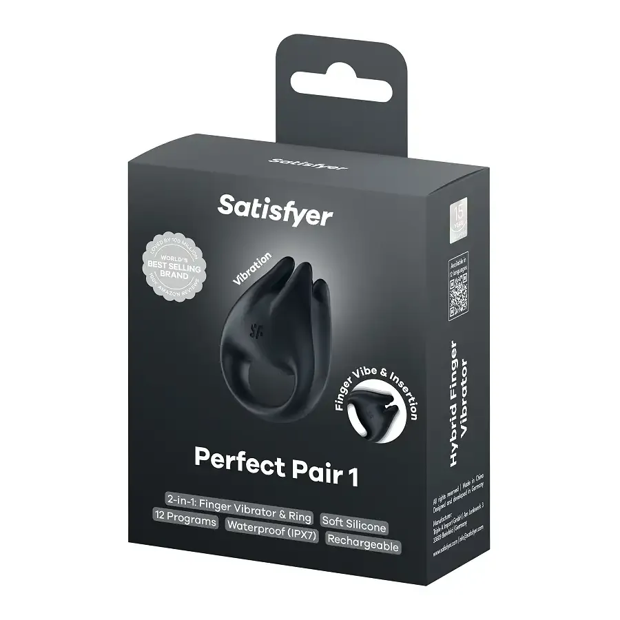Вібратор на палець та ерекційне кільце 2в1 Satisfyer Perfect Pair 1 Львов - изображение 8