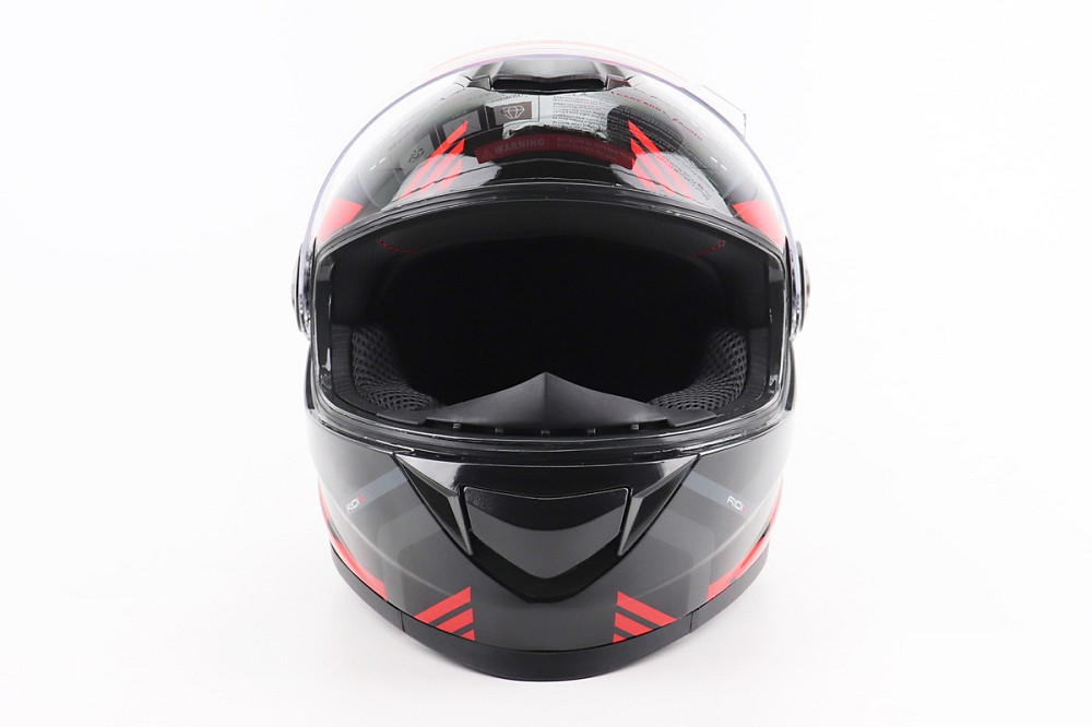 Шолом інтеграл, закритий BLD-М65 S (55-56см), ЧОРНИЙ/ЧЕРВОНО-СІРИЙ Київ - фото 5