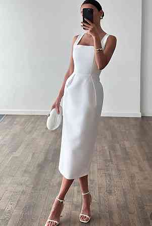 Жіночий елегантний вечірній костюм плаття + накидка костюмка Молочний, 44/46 Одеса