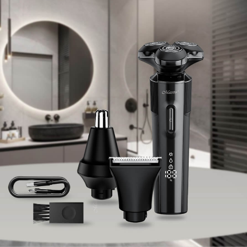 Набір для стрижки акумуляторний 3,7W 800mAh 3в1 MR-678 Maestro Житомир - фото 6