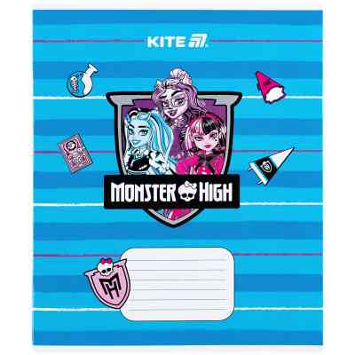 Тетрадь Kite Monster High, 12 листов, косая линия (MH25-235) Винница