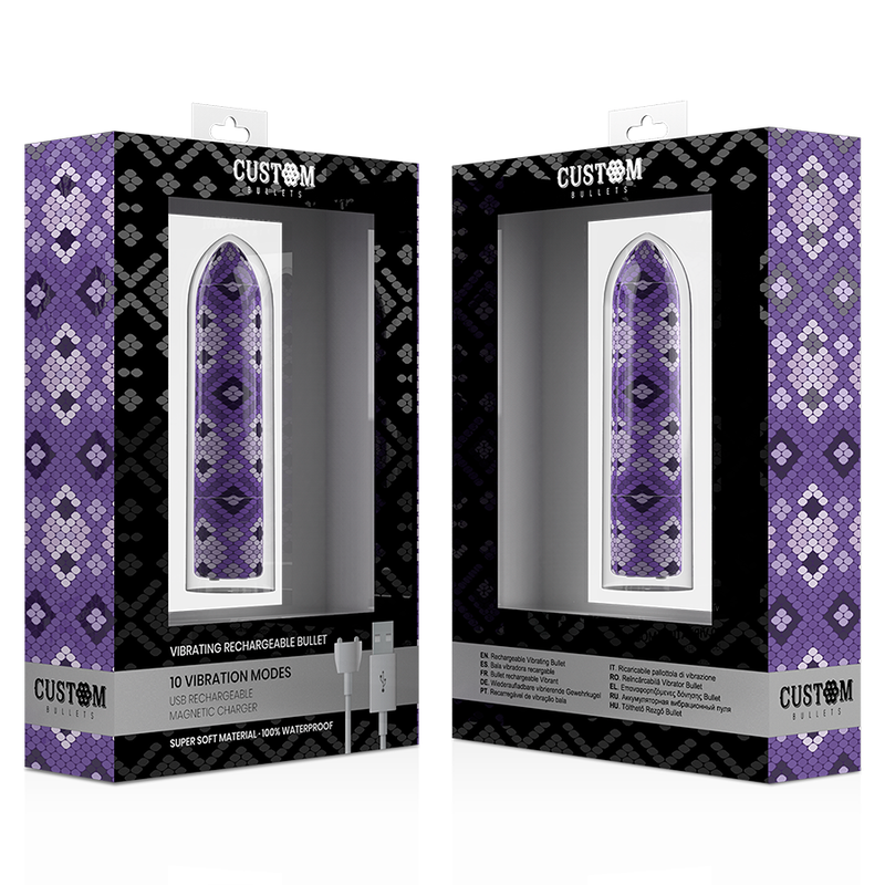 Мощная вибропуля Snake PurpleCustom Bullets (Испания) Sex Aura Киев - изображение 5