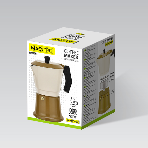 MR-1657-3-BEIGE К/в "Espresso Moka" алюм.(150 мл) Maestro інд.дно Житомир