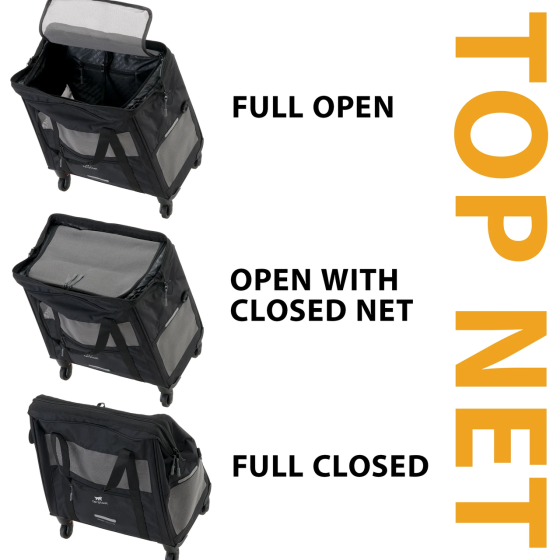 Візок-перевезення на колесах для маленьких собак і кішок Ferplast Voyager Trolley (Ферпласт Вояєр Тролів) Чорний Запоріжжя