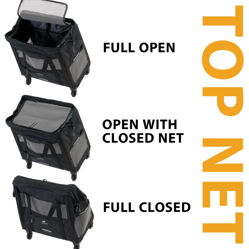 Візок-перевезення на колесах для маленьких собак і кішок Ferplast Voyager Trolley (Ферпласт Вояєр Тролів) Чорний Запоріжжя - фото 6