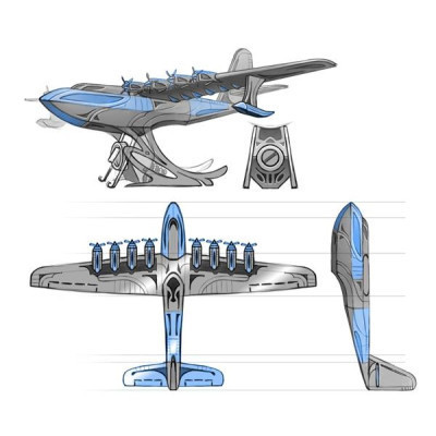 Конструктор Metal Time Коллекционная модель Celestial Hercules Spruce Goose H-4 Aircraft (MT100) Винница - изображение 3
