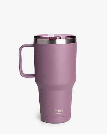Термостакан (ізольована чашка) Bohtal з ручкою з нержавіючої сталі Tumbler Plum 900 ml Каменское
