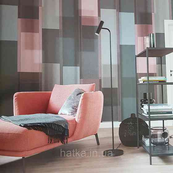 Шпалери вінілові на флізелін Marburg New Spirit панно 2.12х2.7 м геометрія смуги фігури різні кольори Київ