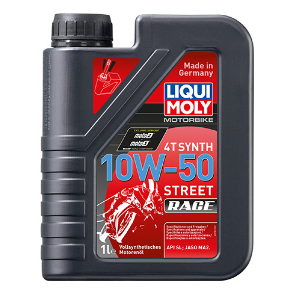 Олива для 4-тактних двигунів Liqui Moly Motorbike 4T Synth 10W-50 Street Race 1л Львів - фото 1