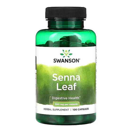 Сенна Swanson Senna Leaf 500 mg - 100 сaps Луцьк