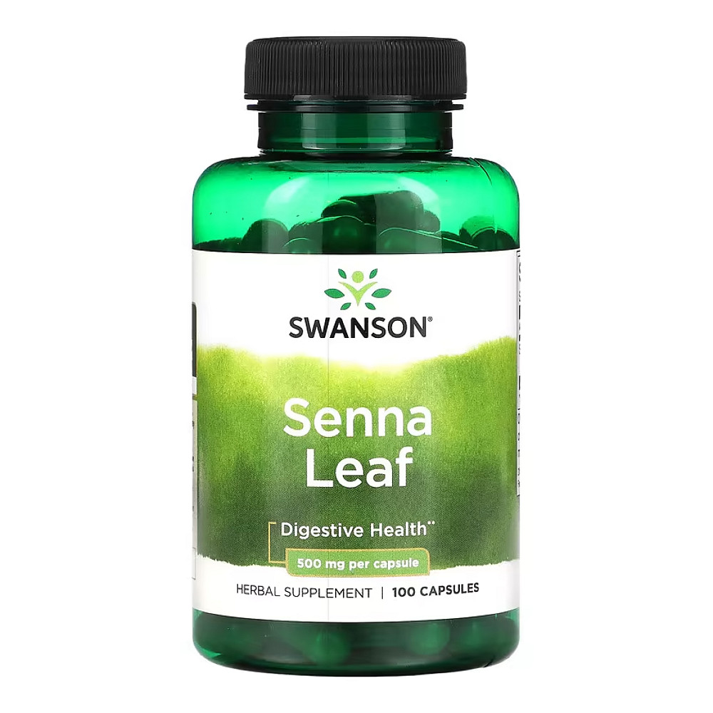 Сенна Swanson Senna Leaf 500 mg - 100 сaps Луцьк - фото 1