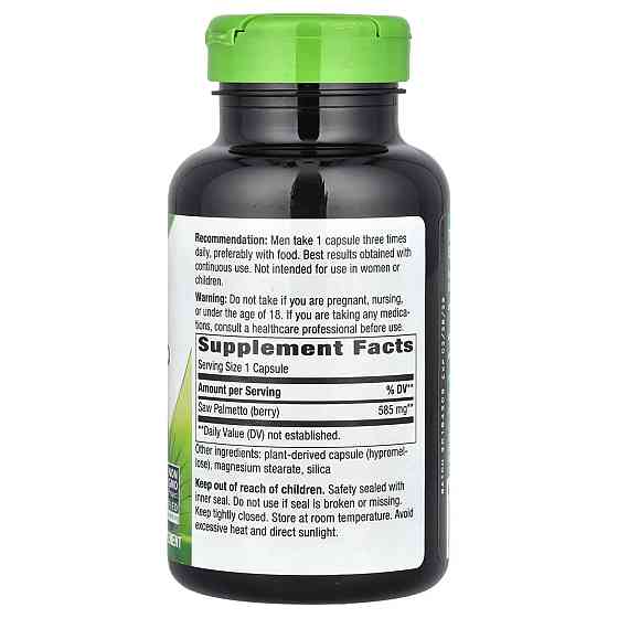 Со Пальметто Nature's Way Saw Palmetto 585 мг 180 вег капсул Київ