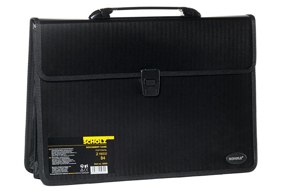 Портфель А4 "Scholz" 2 відділення чорний, 10503-09SCH, шт Київ - фото 1