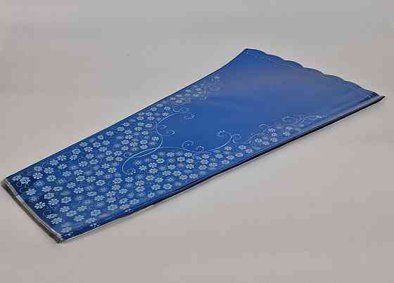 Конусне паковання під квіти h80/18низ/42верх метал синій (100 шт.) візерунок146 (7) (100 шт) Харків