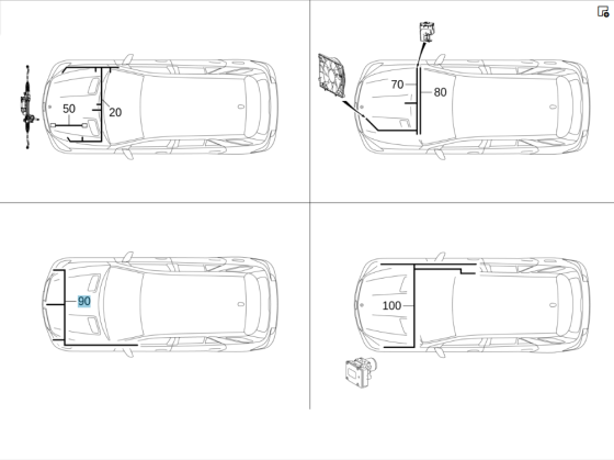 Mercedes-Benz  A1665408732 Джгут електропроводки датчиків зіткнення ML/GLE W166 GL/GLS X166 GLE Coupe C292 Одесса