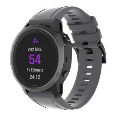 Ремешок для смарт-часов Armorstandart Silicone 20mm для Garmin Fenix 5s/6s Grey (ARM60812) Винница - изображение 1