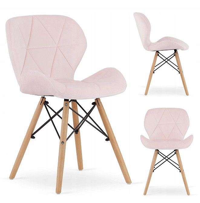 Стул Just Sit RIPIANO Velvet велюр кресло Розовый Киев - изображение 4