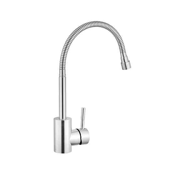 Змішувач для кухні з гнучким виливом Kroner KRP Edelstahl Klassisch - ESG035-1 сатин Київ