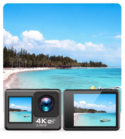 Экшн камера V8 Full HD 4K Wi-Fi с пультом ДУ и водонепроницаемым боксом Винница