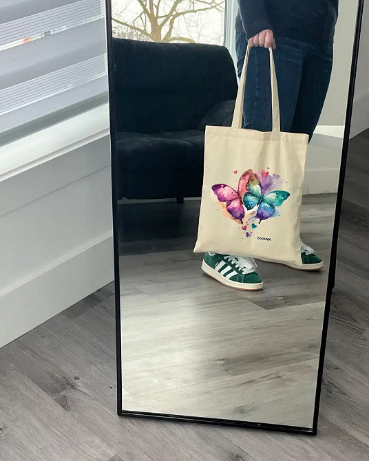 Екошопер BookOpt ВК4060 Кольорові метелики в любові бежевий Київ - фото 7