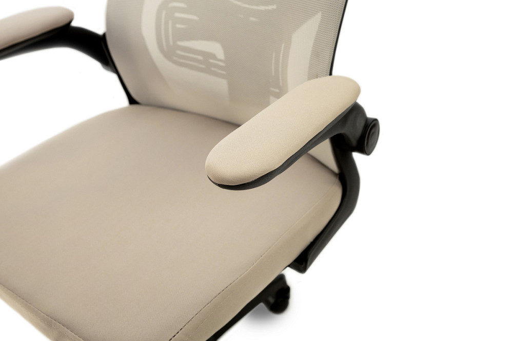 Стілець офісний Тонус, бежевий/чорний Киев - изображение 6