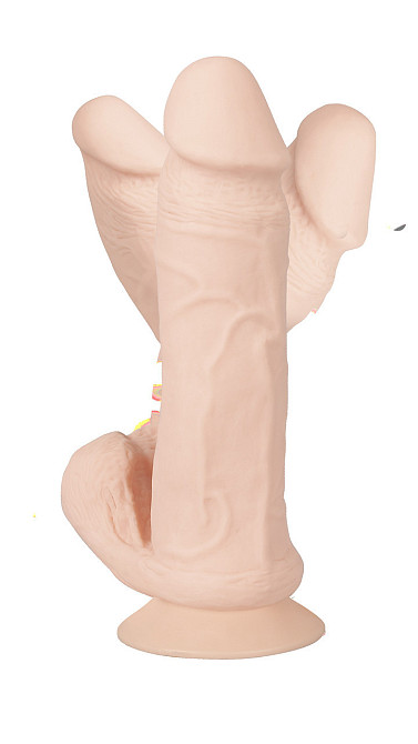 Реалістичний гнутий RC-вібратор із кульками — Bendable RC Vibrator with Balls Nature Skin Sex Aura Київ - фото 7