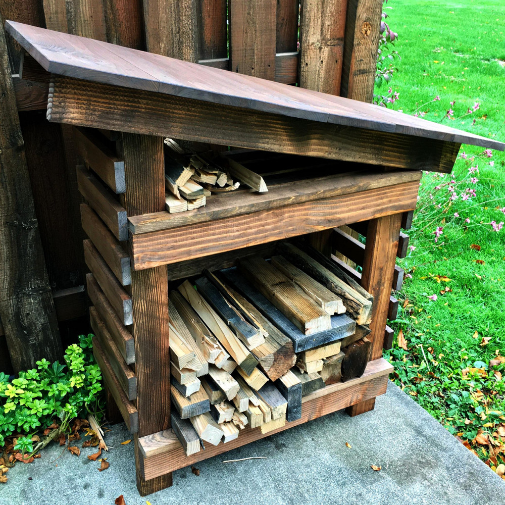 Дровниця дерев'яна "Скібері" капучино Миколаїв - фото 1