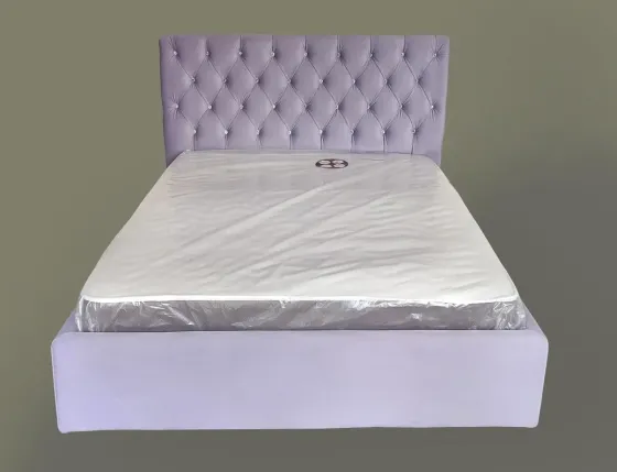 Ліжко BNB Двоспальне Arizona Comfort 160 x 200 см Simple З підйомним механізмом та нішою для білизни Бузковий Київ