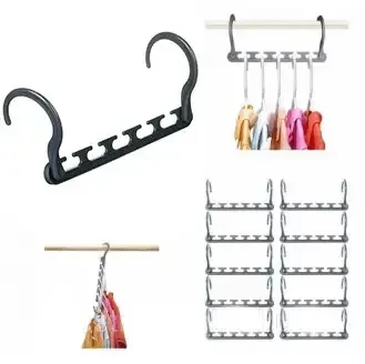 Wonder Hangers Max (8шт): Складні вішалки для одягу 5в1 економлять місце, до 20кг Одеса - фото 1