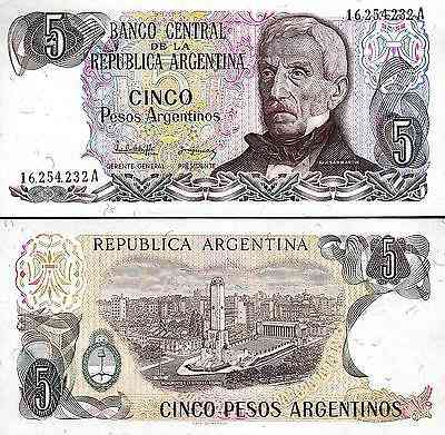 Аргентина / Argentina 5 Pesos Arg 1983 Pick312 UNC Полтава