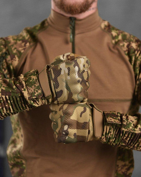 Чоловічі Тактичні рукавички iTouch мультикам з кісточками Одесса - изображение 3