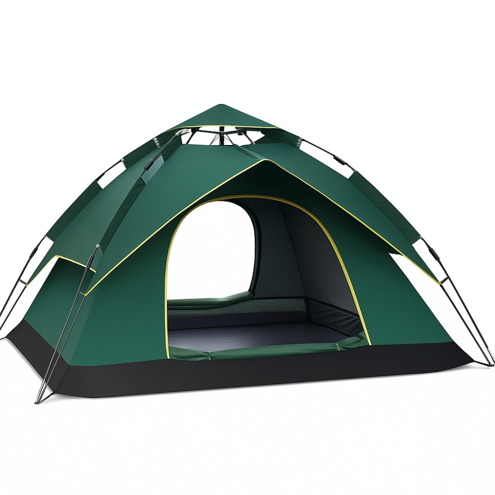 Автоматическая двухместная туристическая палатка для кемпинга и рыбалки с тентом, москитной сеткой и чехлом Львов - изображение 7