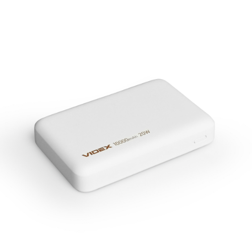 Павербанк 10000 mAh Videx VPB-331-W з БЗП білий Житомир - фото 7