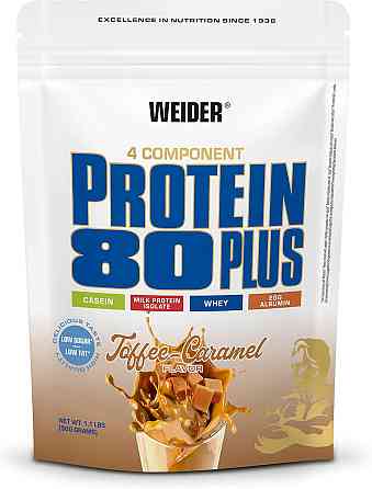 Протеїн Weider Protein 80 Plus 500 g (Toffee-Caramel) Луцьк