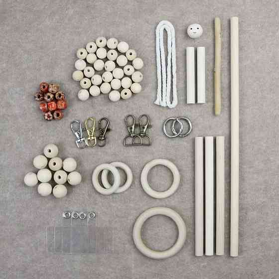 Набор макраме для ручного вязания украшений и аксессуаров для дома 10в1 для рукоделия и творчества Каменец-Подольский