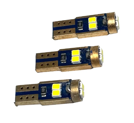Світлодіодна лампа T5 LED W3W 3 SMD 3030 для приладової панелі Біла Київ - фото 2