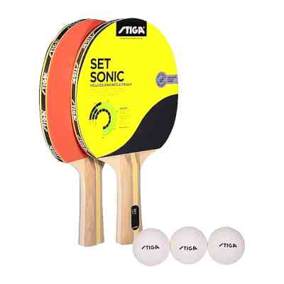 Комплект для настільного тенісу Stiga Sonic Hobby 2 Bats 3 Balls (1220-2816-01) (931158) Вінниця