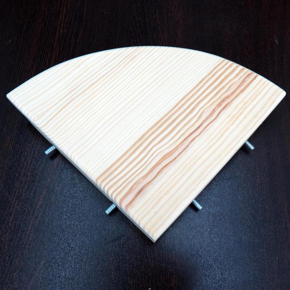 Угловая настенная полка 