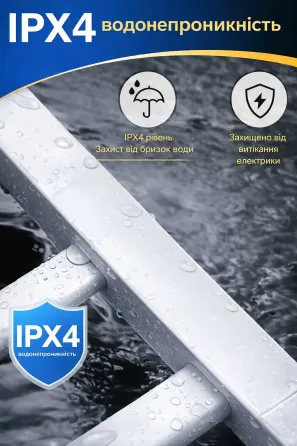 Электрический настенный полотенцесушитель + полка GN-7402-W Коломия