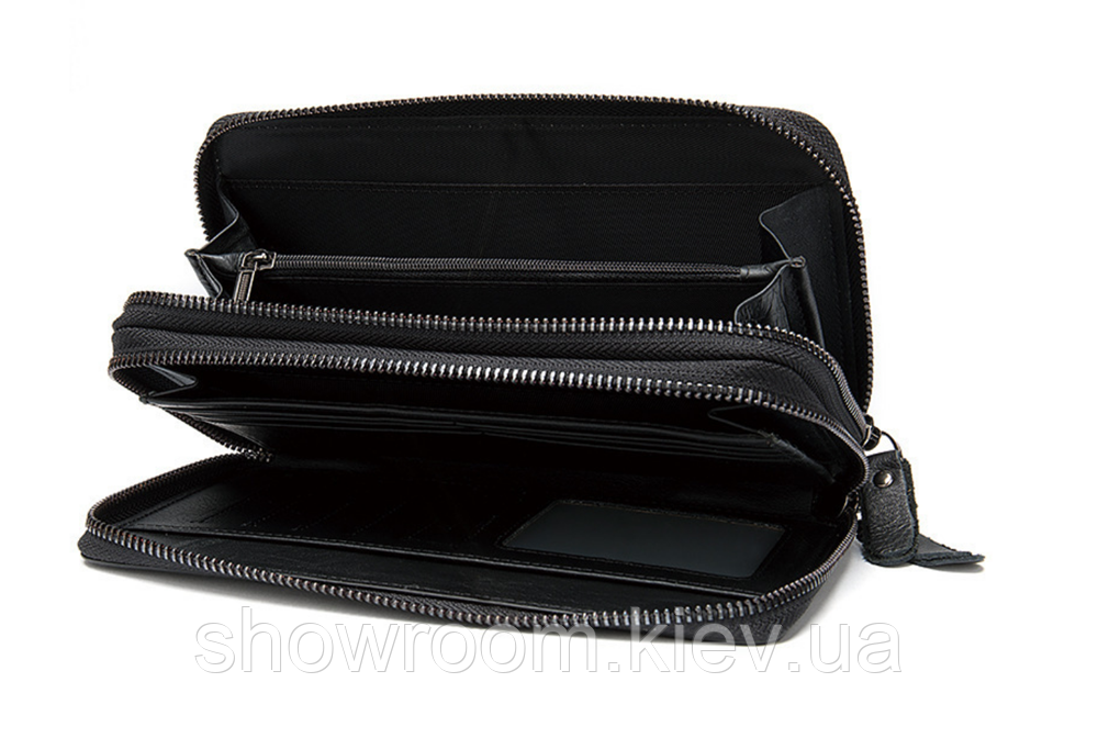 Чоловічий шкіряний клатч на два відділення Leather Collection (9072) Київ - фото 3