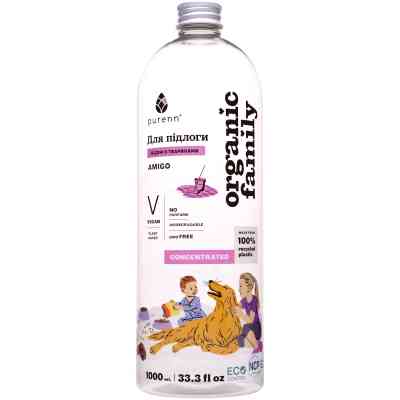 Средство для мытья пола Purenn Organic Family Amigo Animal Friendly неароматизированное, антибактериальное 1 л (4751024880166) Винница