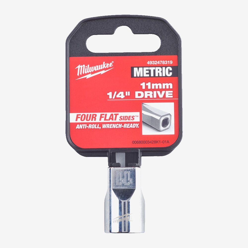 Головка хромована метрична 1/4'' MILWAUKEE, 11мм Одеса - фото 2
