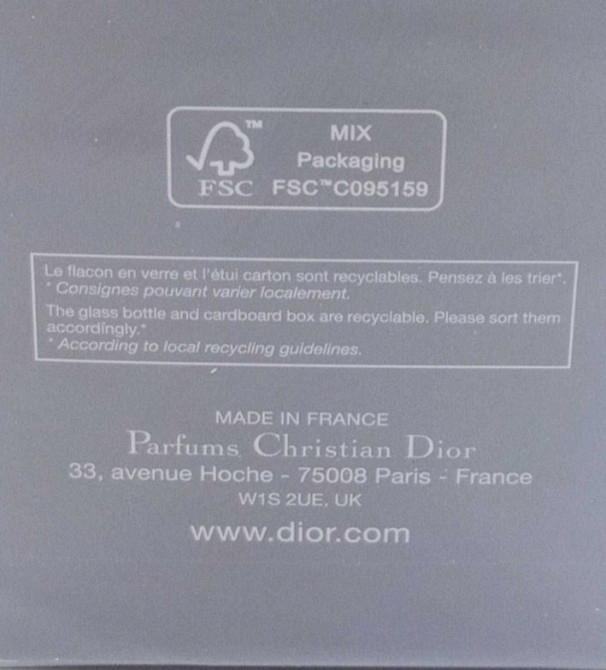 Парфюмерия: Christian Dior Fanrenheit edt 100ml. Оригинал  ! Киев - изображение 4