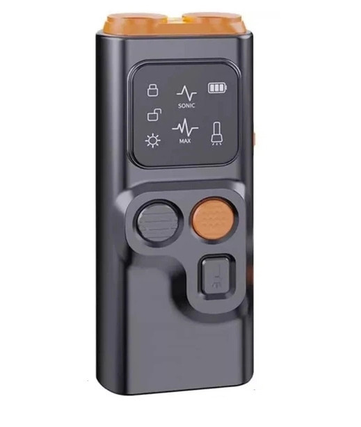 Ультразвуковой отпугиватель собак Ultrasonic P7 + COB фонарик Type-C Черный Винница - изображение 1