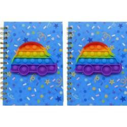 Блок.на спіралі з Pop it "LKC" 3201-5 "Машина" А5/80аркуш,клітина, шт Київ - фото 1